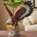 アメリカンイーグル オブジェ・置物 高さ26cm ■ 鷲 置物 猛禽類最強フィギュア 野鳥 ハクトウワシ アメリカ インテリア・輸入雑貨 アメリカン雑貨