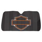 ショッピングハーレーダビッドソン ハーレーダビッドソン サンシェード バー&シールド マットブラック ■ Harley-Davidson カーシェード アコーディオン カー用品 自動車 車 日よけ