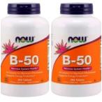  международная отправка NOW витамин B-50nauf-z250 таблеток, 2 шт 