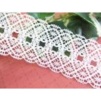 Yahoo! Yahoo!ショッピング(ヤフー ショッピング)トーションレース　綿素材　オフホワイト　48mm幅　1m単位　手芸　日本製　DS.827