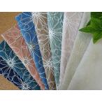 【価格を見直しました】国産　花柄ツートーン刺繍糸レース　(9色)　【1個96ｃｍｘ50ｃｍ】　4個までネコポス可能　KLM47