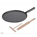 Staub ストウブ Pancake Pan Wooden Handle Round パンケーキパン ウッデンハンドルラウンド 30cm Black ブラック 1213023