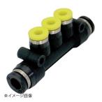 新潟精機 BeHAUS チューブ用ワンタッチ継手 違径トリプル PKG6-4