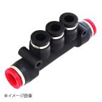 新潟精機 BeHAUS チューブ用ワンタッチ継手 違径トリプル PKG8-6