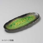 藍染ヒワ楕円長皿