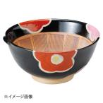 天目椿赤絵櫛目8.0すり鉢