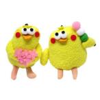 ドコモ ポインコ兄弟 ストラップ 春バージョン 2個セット 桜 三色団子