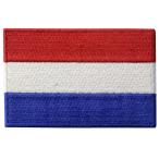 オランダ 国旗 紋章 オランダの アップリケ 刺繍入りアイロン貼り付け/縫い付けワッペン