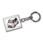 [MKJP] custom брелок для ключа Daihatsu Move парусина LA800S основа : белый машина цвет : розовый 