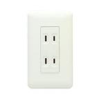  бог гарантия электро- контейнер J*WIDE серии розетка комбинация двойной розетка 2P 15A 125V чисто-белый WJ03401PW