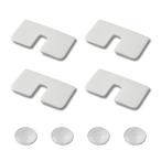 [SmartBASE] スマートホームデバイス用強力両面テープ+空振り防止用つぶシール 予備、交換、空振り対策等に (コの字型両面テープ4枚+空振り防