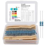  сопротивление комплект сопротивление контейнер металл пленка сопротивление контейнер сопротивление контейнер комплект электронный структура основы детали 1R-1M сопротивление контейнер номинал электроэнергия 1/4W 30 вид каждый 20 штук входит [600pcs]