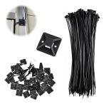 кабель Thai крепление основа нейлон кабельная стяжка [100 шт. комплект ] электропроводка прекращение 3M клейкая лента установка электропроводка фиксация . мощный место хранения жаростойкий (20mm*20mm
