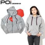 レディースバイクプロテクターパーカー POI DESIGNS(ピーオーアイデザイン)WOMENS プロテクトパーカCE WPP-01L  カジュアル 女性用 胸部・背中プロテクター