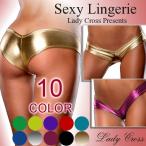 メタリックパンツショーツセクシーエ...