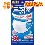三次元マスク　ホワイト　ふつう　M　30枚×5個
