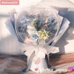 【#lafiesta909】Mサイズバルーンフラワー プリザーブドフラワー 花束 バルーンブーケ 結婚式 誕生日 開業 お祝い 母の日 推し活 青い薔薇