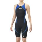 ARENA アリーナ レーシングワンピーススパッツ オープンバック ハーフレッグ 水泳 水着レディース競泳用 公認 AS6SRC25L-BKBL