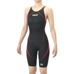ARENA アリーナ レーシングワンピーススパッツ オープンバック ハーフレッグ 水泳 水着レディース競泳用 公認 AS6SRC25L-BKRD