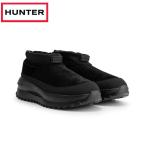 返品交換不可 期間限定セール ハンター HUNTER ユニセックス トラベル フロー スエード トレーナー ブラック UFF7116LEA-BLK シューズ