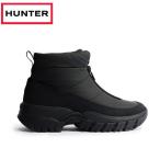 ハンター HUNTER ユニセックス イントレピッド ワンダラー アンクル ジップ スノー ブーツ ブラック UFS7118WWU-BLK シューズ