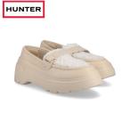 ハンター HUNTER シューズ レディース リファインド エクスプローラー ブークレ ローファー キャンバスクリーム WFF3114LEA-CCR