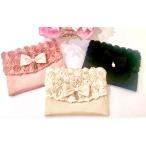 ポケットティッシュケース LA LUICE ミニローズ リボン