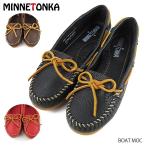 ショッピングモカシン 『MINNETONKA-ミネトンカ-』BOAT MOC-ボート モック-[610R/611S/616S/617R/619R][レディース モカシン 本革 ぺたんこ フラット スニーカー]