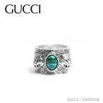GUCCI グッチ  GUCCI GARDEN Ring with feline head details in sterling silver 461991 08349 4401《返品交換不可》