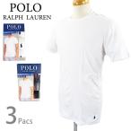 ポロ・ラルフローレン LFCNP3 PBD WHD コットン ブレンド  クルーネック Tシャツ 半袖 ポニー ロゴ 3枚パック メンズ