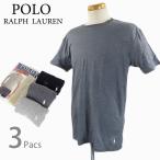 ポロ・ラルフローレン RWCNP3 AROB ストレッチ スリム フィット クルーネック Tシャツ 半袖 ロゴ 3枚パック メンズ