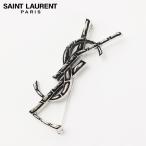 SAINT LAURENT サンローラン OPYUM Brooch 470371 Y1500 8142 ブローチ クロコダイル カサンドラロゴ ピンバッチ  レディース