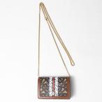 BURBERRY バーバリー Chain Wallet チェーンウォレット ショルダーウォレット ミニショルダー モノグラムストライプ レザー レディース 8020402 116398  A7436