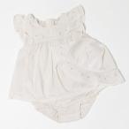 Chloe クロエ Floral Embroidered Dress Set ワンピース ロンパース 帽子 ベビーギフトセット 出産祝い ベビー 赤ちゃん C98273
