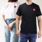COMME DES GARCONS コムデギャルソン Heart Embroidery T-Shirt 半袖 Tシャツ ロゴ ダブルハート メンズ P1T288