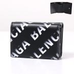 ショッピングバレンシアガ BALENCIAGA バレンシアガ CASH Mini Wallet 三つ折り財布 折りたたみ財布 ミニ財布 小銭入れあり グラデーションロゴ レザー メンズ 594312 1WV03