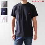 Maison Kitsune メゾンキツネ Tricolor Fox Patch T-Shirts トリコロールフォックス パッチ ポケット Tシャツ 半袖 コットン ユニセックス AM00102KJ0010