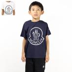 MONCLER モンクレール Logo T-Shirts Tシャツ 半袖 ロゴT カットソー クルーネック トップス コットン ロゴプリント キッズ 男の子 8C00020 83907