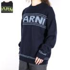 MARNI マルニ Stripe Sweater セーター ニット ウール混紡 長袖 クルーネック ロゴ トップス キッズ 女の子 大人もOK レディース M01212 M00TB