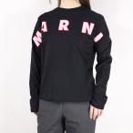 MARNI マルニ Logo Long T-Shirts Tシャツ 長袖 ロゴT カットソー クルーネック トップス コットン ロゴ刺繍 キッズ 女の子 大人もOK レディース M01263 M00RF