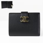 CELINE セリーヌ 二つ折り財布 Triomphe Medium Strap Wallet ミディアム ストラップウォレット 10M913GHH レザー トリオンフ 小銭入れあり LaG Onlinestore