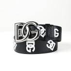 ショッピングGABBANA DOLCE&GABBANA ドルチェ&ガッバーナ キッズ ベルト Logo Print Leather Belt BC4646 AG220 HNVAA ボーイズ メンズ レザー DGロゴ【大人もOK】