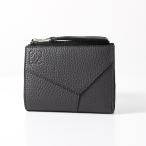 LOEWE ロエベ 二つ折り財布 Puzzle Slim Bi-Fold Wallet パズル C510W73X14 メンズ レザー ミニ財布 小銭入れあり アナグラム
