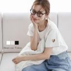 Tシャツ ハート シンプル 肌見せ ガーリー 大人可愛い【lstpss24-570】【即納：1-5営業日】【送料無料】ユ込2