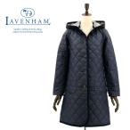 LAVENHAM ラベンハム レディース 50周年記念モデル リバティ柄 キルティング ロングコート BRUNDON-LIBERTY-9A-LDS(ネイビー)返品交換不可
