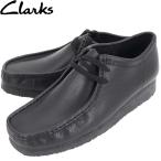 クラークス オリジナルズ ブーツ メンズ レザー ワラビー CLARKS ORIGINALS WALLABEE 26138269 BLACK LEATHER（ブラック）