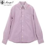 スウィープ ロサンゼルス シャツ メンズ ピンオックス ギンガムチェック ボタンダウン Sweep!! LosAngeles SL130008 SWP（レッド×ネイビー） 返品交換不可