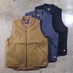 BLUCO ブルコ【155-35-013】【RIB COLLAR DUCK VEST】リブカラーダックベスト 中綿 キルティング