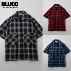 BLUCO ブルコ【143-21-004】【Ombre Big Pocket S/S Shirts】オンブレービッグポケット 半袖シャツ 開襟シャツ コットン100％