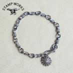 STAMP WORKS スタンプワークス【Link Chain Bracelet M】リンクチェーンブレスレット アクセサリー SILVER925 燻し加工 ハンドメイド